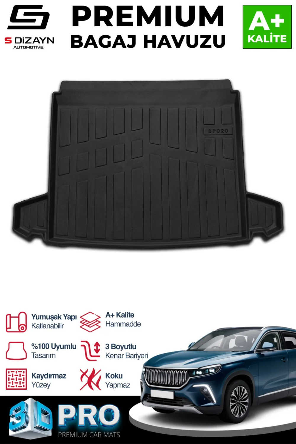 Drs Tuning Togg T10X 3D Pro Bagaj Havuzu 2023 Üzeri A+ Kalite