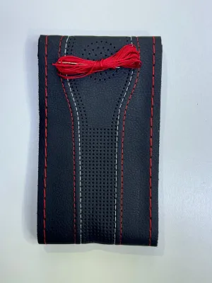 Direksiyon Simidi Kaplaması, 38 cm/15 inç Deri Direksiyon Simidi Kılıfı İğne ve İplikle El Yapımı thumb 2