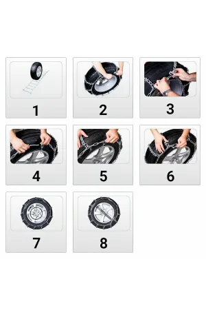 Kar Lastik Zinciri 255/60r17 Serme Merdiven Tipi Mahmuzlu Suv Minibüs thumb 2