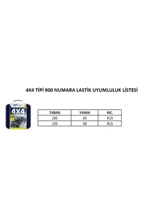 Kar Zinciri 4x4 Tipi 900 Numara thumb 3