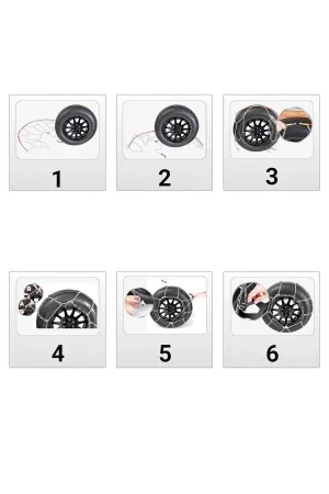 Oto Lastik Kar Zinciri 215/45/r18 X Tipi Binek Suv Takmatik Kolay Montaj thumb 3