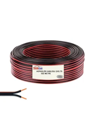 Cenk Oto uyumlu Hoparlör Tesisat Kablosu Çift Bitişik Kordon Çiftli Kablo 2x0,75 100 Metre Fiyatıdır modelleri Oto Aksesuar Shop'de. Kaliteli malzeme, hızlı