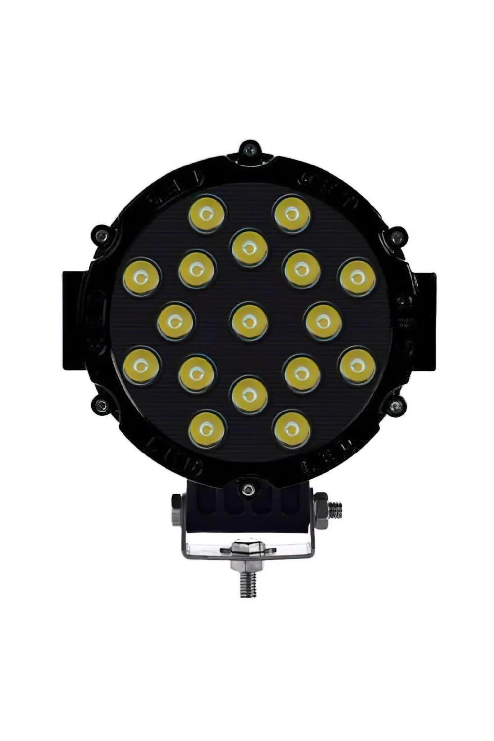 Off Road Sis Lambası Siyah 16 Cm Yuvarlak 17 Led 1 Adet