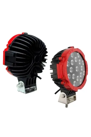 Off Road Sis Lambası Kırmızı 16 Cm Yuvarlak 17 Led 1 Adet thumb 2