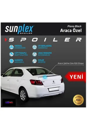 Peugeot 301 2012-2024 (M3) uyumlu 2012 Sonrası Spoiler Bagaj Çıtası Piyano Siyah modelleri Oto Aksesuar Shop'de. Kaliteli malzeme, hızlı kargo ve güvenli