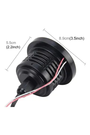 Mercekli Angel Yuvarlak Led Kırmızı Sis Farı 8.9cm Metal Gövde thumb 2
