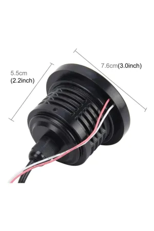 Mercekli Angel Yuvarlak Led Kırmızı Sis Farı 7.6cm Metal Gövde thumb 2