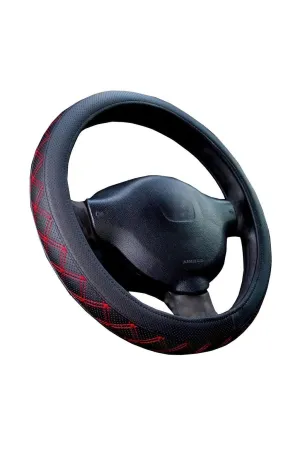 Cenk Oto uyumlu Direksiyon Kılıfı Siyah 38 Cm Geçmeli Binek Araçlara Kırmızı Nakışlı modelleri Oto Aksesuar Shop'de. Kaliteli malzeme, hızlı kargo ve güvenli