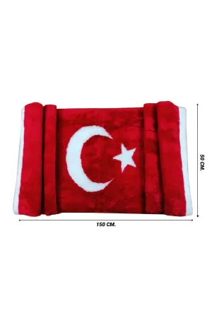 Oto Torpido Üstü Peluş Örtü Türk Bayrağı Desenli Tasarım thumb 2