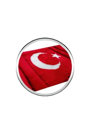 Oto Torpido Üstü Peluş Örtü Türk Bayrağı Desenli Tasarım thumb 3