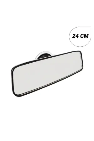 Oto Iç Dikiz Aynası Vantuzlu Ayna Düz Cam 24 cm thumb 2