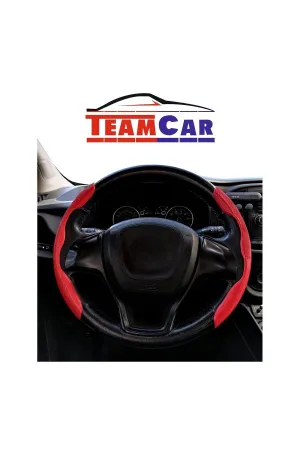 Oto Direksiyon Kaydırmaz Spor Kapak Kırmızı Tüm Araçlara Uyumlu thumb 3