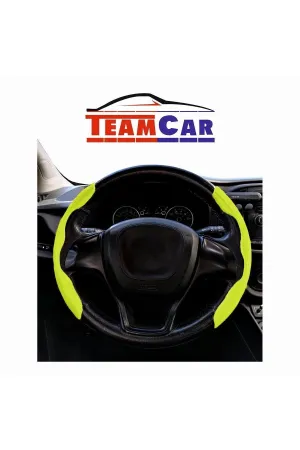 Oto Direksiyon Kaydırmaz Spor Kapak Fosfor Sarı Tüm Araçlara Uyumlu thumb 2