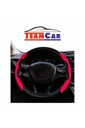 Oto Direksiyon Kaydırmaz Spor Kapak Fosfor Pembe Tüm Araçlara Uyumlu thumb 2