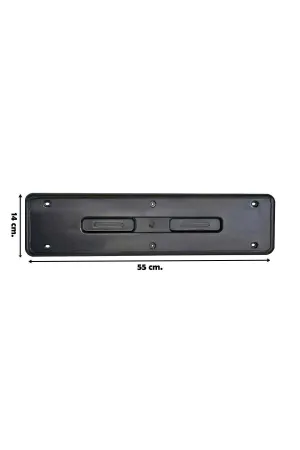 Plakalık Hummer Tipi Abs Plastik Parlak Siyah Plaka Altlığı Paslanmaz 1 Tk 2 Adet thumb 2