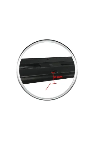 Plakalık Hummer Tipi Abs Plastik Parlak Siyah Plaka Altlığı Paslanmaz 1 Tk 2 Adet thumb 3
