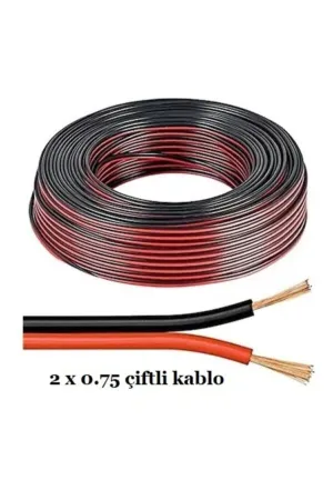 Cenk Oto uyumlu Çiftli Kablo Tesisat Hoparlör Kablosu 2 X 0.75 Elektrik Kablosu 5 Metre Fiyatıdır modelleri Oto Aksesuar Shop'de. Kaliteli malzeme, hızlı kargo