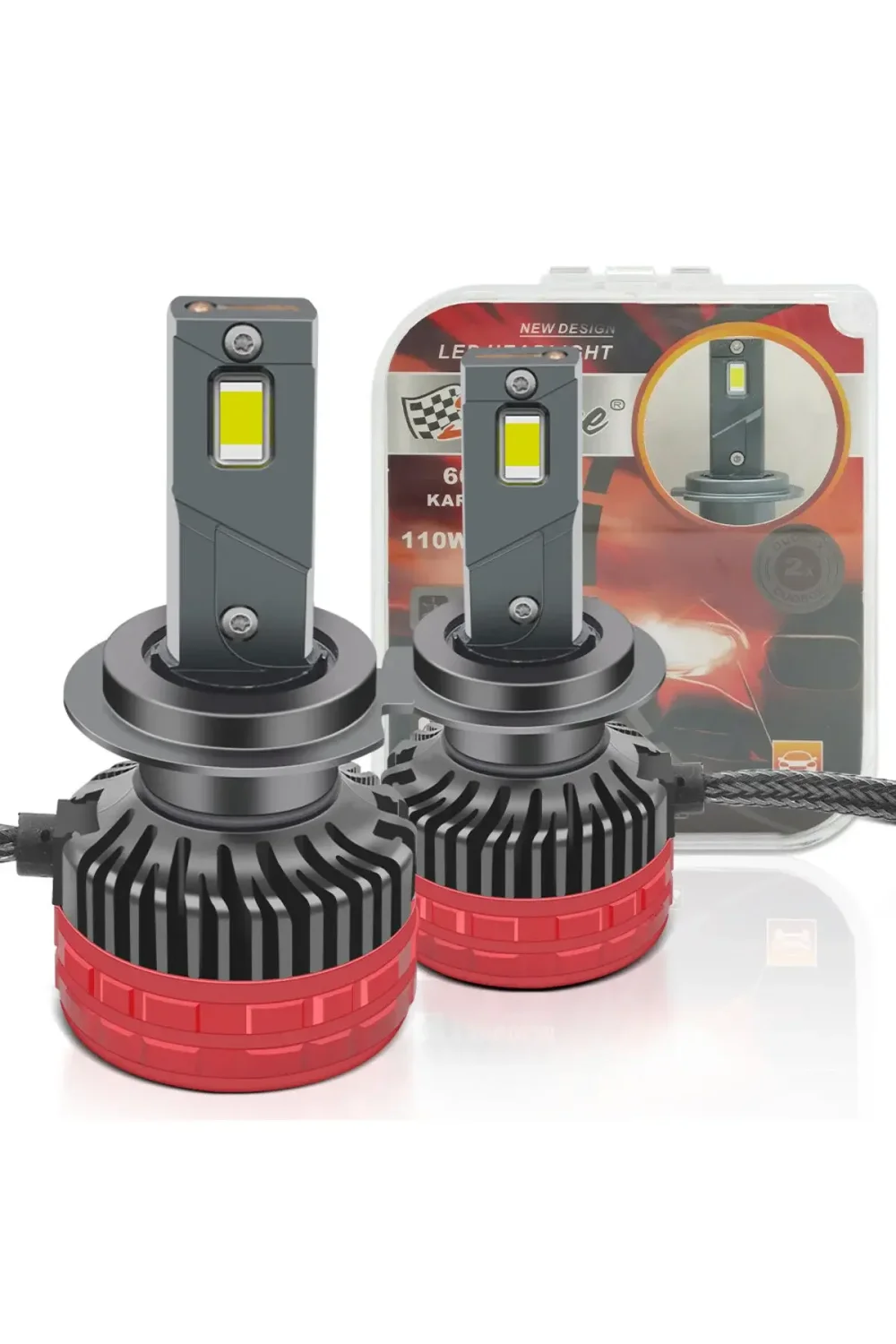 Led far ampulü beyaz H7 55w 12v 22000Lm csp chip lens canbus / LAAM980