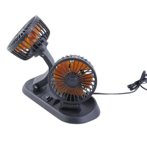 Çift başlıklı fan araç ve tır için 5v usb girişli  / HAFA31 - Görsel 2
