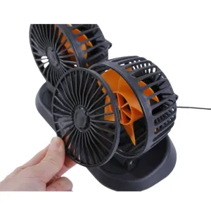 Çift başlıklı fan araç ve tır için 5v usb girişli  / HAFA31 - Görsel 3