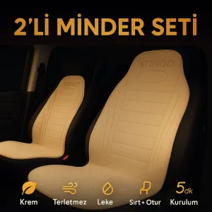 Drs Stok uyumlu 2'li Minder Koltuk Koruyucu Universal Krem Renk Terletmez Leke Tutmaz modelleri Oto Aksesuar Shop'de. Kaliteli malzeme, hızlı kargo ve güvenli