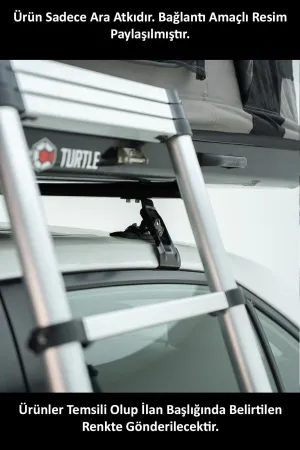 Citroen C-Elysee 2012-2023 Arası Turtle Mexfit kapı arası sıkıştırma oluklu ara atkı tavan barı SİYAH - Görsel 4
