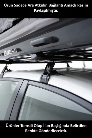 Citroen C-Elysee 2012-2023 Arası Turtle Mexfit kapı arası sıkıştırma oluklu ara atkı tavan barı GRİ - Görsel 5