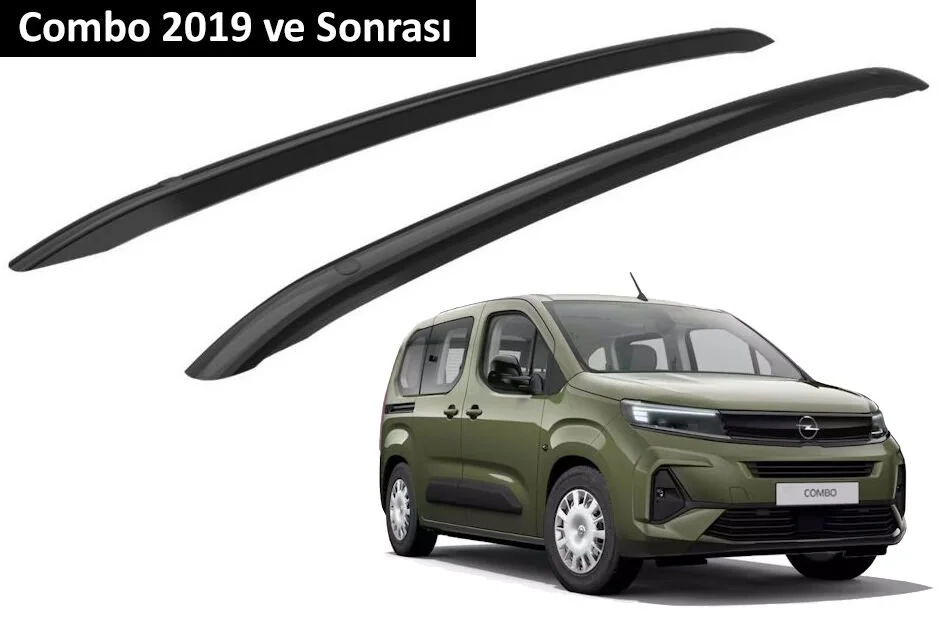 Opel Combo 2019 ve Sonrası Orjinal Tip OEM Tavan Çıtası (Siyah Renk)