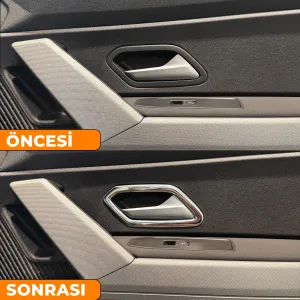 S-Dizayn Renault Duster Krom İç Kapı Kolu Çerçevesi 4 Prç 2024 Üzeri A+ Kalite thumb 5