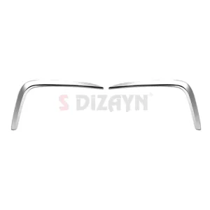 S-Dizayn Volkswagen Tiguan Krom Arka Tampon Difüzör Çıtası OEM Still 2 Prç. 2024 Üzeri A+ Kalite thumb 2