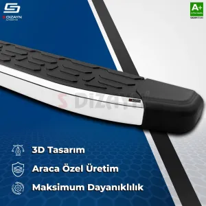 VW Transporter T7 Kısa Şase Evo Krom Yan Basamak 223 Cm 2024 Üzeri A+ Kalite - Görsel 4