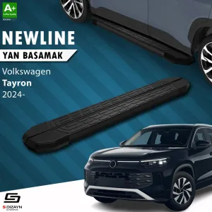 Volkswagen Tayron 2 Newline Siyah Yan Basamak 193 Cm 2024 Üzeri A+ Kalite