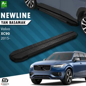 Volvo XC90 2015-Günümüz (B) uyumlu 2 NewLine Siyah Yan Basamak 193 Cm 2015 Üzeri A+ Kalite modelleri Oto Aksesuar Shop'de. Kaliteli malzeme, hızlı kargo ve