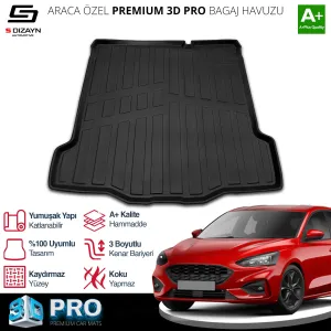 S-Dizayn Ford Focus 4 Tamir Kitli 3D Pro Bagaj Havuzu 2018 Üzeri A+ Kalite - Görsel 2