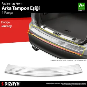 Dodge Journey 2008-2020 (JC) uyumlu Krom Arka Tampon Eşiği 2011 Üzeri A+ Kalite modelleri Oto Aksesuar Shop'de. Kaliteli malzeme, hızlı kargo ve güvenli