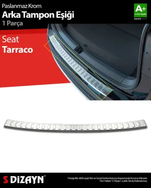 Seat Tarraco 2018-Günümüz (KN2) uyumlu Krom Arka Tampon Eşiği 2018 Üzeri modelleri Oto Aksesuar Shop'de. Kaliteli malzeme, hızlı kargo ve güvenli alışverişle