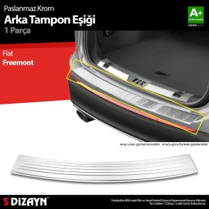 Fiat Freemont 2011-2016 (JC49) uyumlu Krom Arka Tampon Eşiği 2012 Üzeri A+ Kalite modelleri Oto Aksesuar Shop'de. Kaliteli malzeme, hızlı kargo ve güvenli