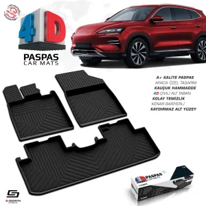 BYD Seal 2022-Günümüz (Seal) uyumlu U Hybrid 4D Havuzlu Paspas 2022 Üzeri A+ Kalite modelleri Oto Aksesuar Shop'de. Kaliteli malzeme, hızlı kargo ve güvenli