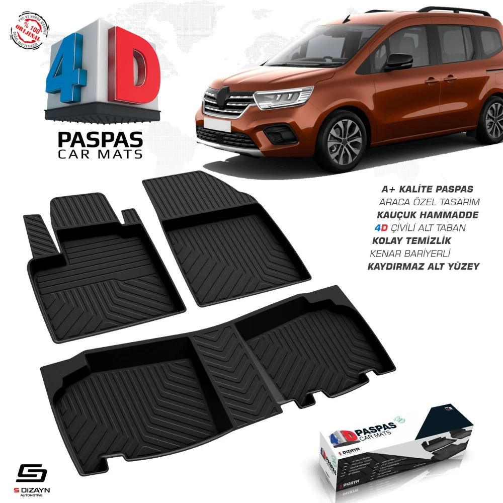 Drs Tuning Renault Kangoo 4D Havuzlu Paspas 2024 Üzeri A+ Kalite