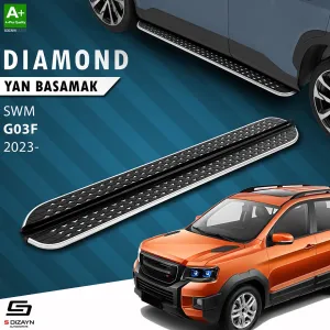 S-Dizayn SWM G03F Diamond Krom Yan Basamak 193 Cm 2023 Üzeri A+ Kalite thumb 1