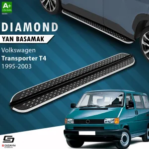 Volkswagen Transporter T4 Uzun Şase Diamond Krom Yan Basamak 253 Cm 1995-2003 A+ Kalite
