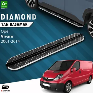 Opel Vivaro A Kısa Şase Diamond Krom Yan Basamak 223 Cm 2001-2014 A+ Kalite