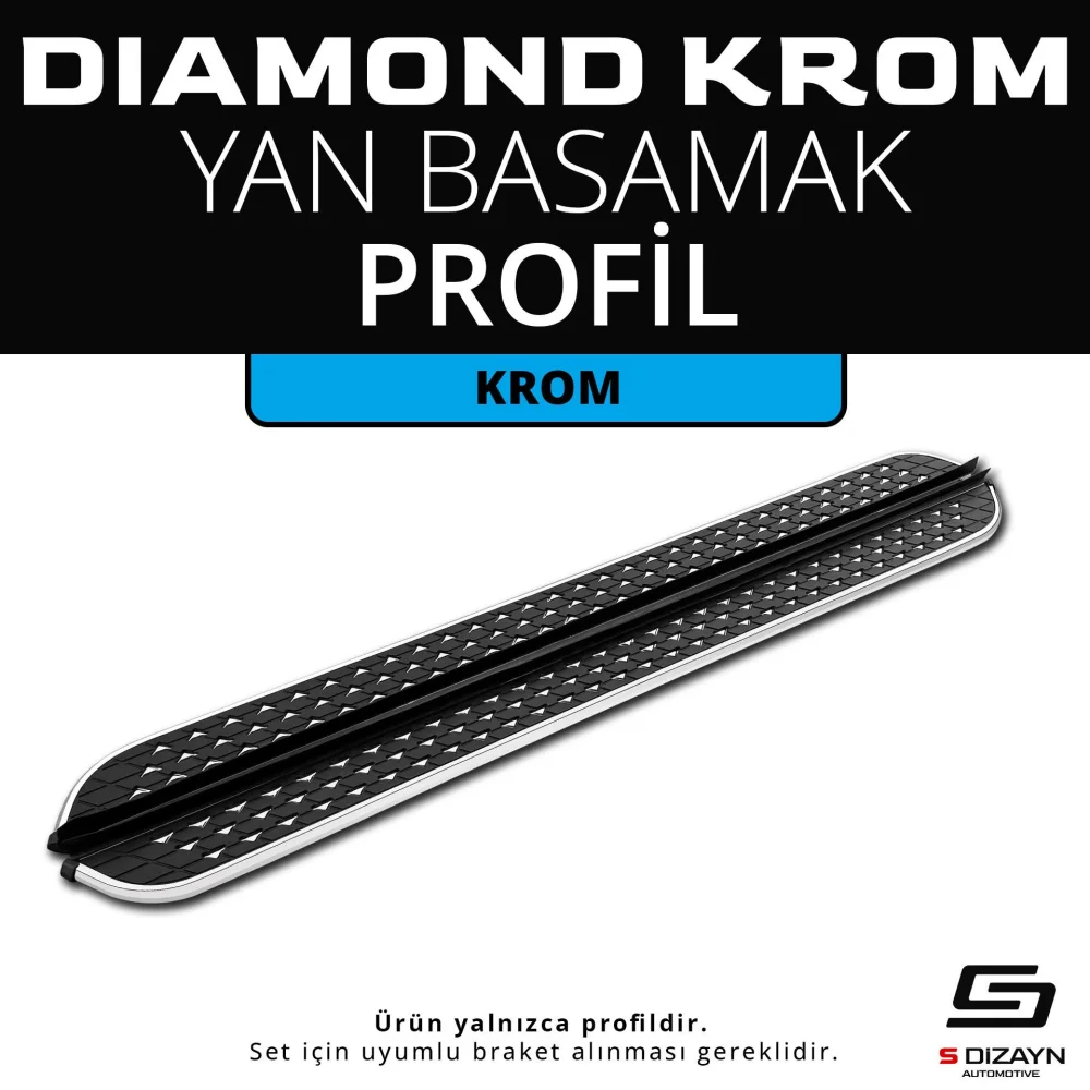 Diamond Krom Yan Basamak Profil 223 Cm