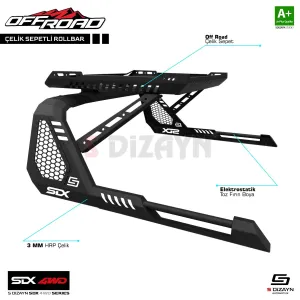 s-dizayn uyumlu SDX 4WD Off Road VW Amarok 2 Sepetli Çelik Roll Bar V1 2023 Üzeri modelleri Oto Aksesuar Shop'de. Kaliteli malzeme, hızlı kargo ve güvenli