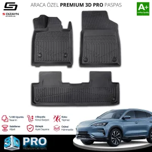 BYD Seal 2022-Günümüz (Seal) uyumlu U 3D Pro Havuzlu Paspas 2024 Üzeri A+ Kalite modelleri Oto Aksesuar Shop'de. Kaliteli malzeme, hızlı kargo ve güvenli