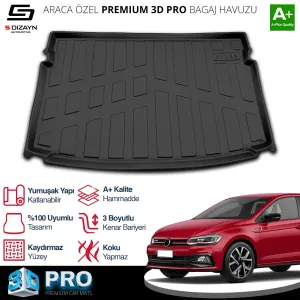 S-Dizayn VW Polo 3D Pro Bagaj Havuzu 2021 Üzeri A+ Kalite thumb 1
