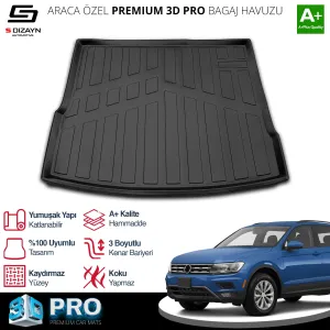 s-dizayn uyumlu VW Tiguan 3D Pro Bagaj Havuzu 2016-2023 A+ Kalite modelleri Oto Aksesuar Shop'de. Kaliteli malzeme, hızlı kargo ve güvenli alışverişle hemen