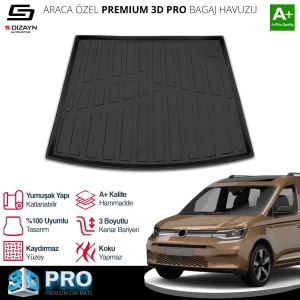 Drs Tuning Vw Caddy 3D Pro Bagaj Havuzu 2020 Üzeri A+ Kalite