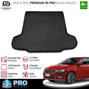 Fiat Egea Cross 2015-Günümüz uyumlu Sedan 3D Pro Bagaj Havuzu 2015 Üzeri A+ Kalite modelleri Oto Aksesuar Shop'de. Kaliteli malzeme, hızlı kargo ve güvenli