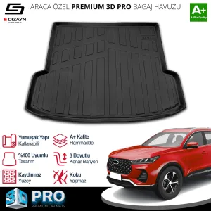 s-dizayn uyumlu Chery Tiggo 7 Pro 3D Pro Bagaj Havuzu 2022 Üzeri A+ Kalite modelleri Oto Aksesuar Shop'de. Kaliteli malzeme, hızlı kargo ve güvenli alışverişle